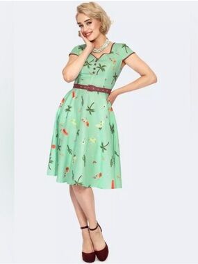 Voodoo Vixen Palm Springs Cocktail Hour Dress
PinUp Retro 50's Rockabilly